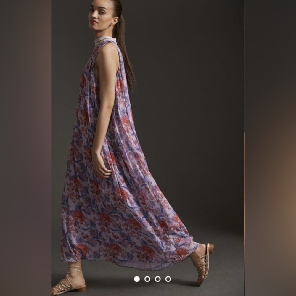 NWT Purple Anthropologie Maxi Dress